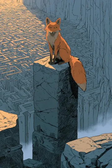 slim vocabulary card: The Knowing Fox